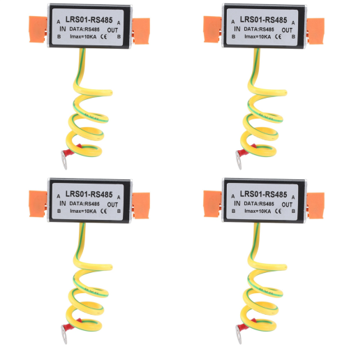 Protector contra sobretensiones de señal de datos RS485, 4 unidades, monitoreo CC