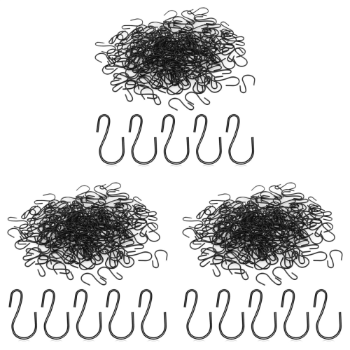360Pcs 1-Inch Mini S-Shaped Hook, Small Metal Decorative for Crafts(Bl