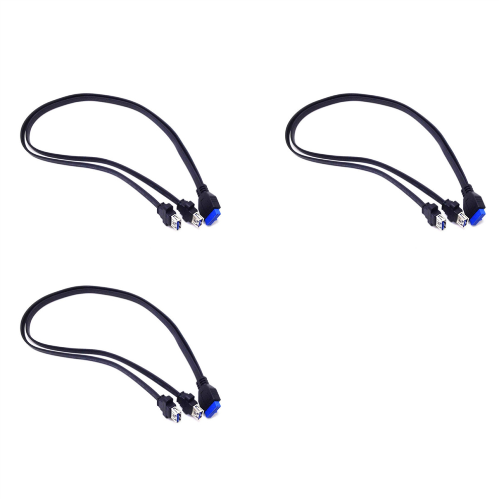 Cavo Di Prolunga Per Pannello Frontale Usb 3.0 A 2 Porte, 3 Pezzi, Tipo A Femmina