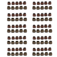 100 piezas de campanas pequeñas de latón para vaca, caballo, oveja pastando, cencerro retro