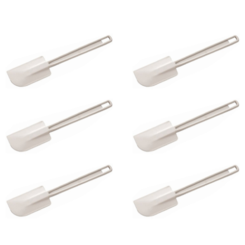 6X Rubber Ended Spatula 16In 405mm Kitchen Baking Mixing Turner Utensi