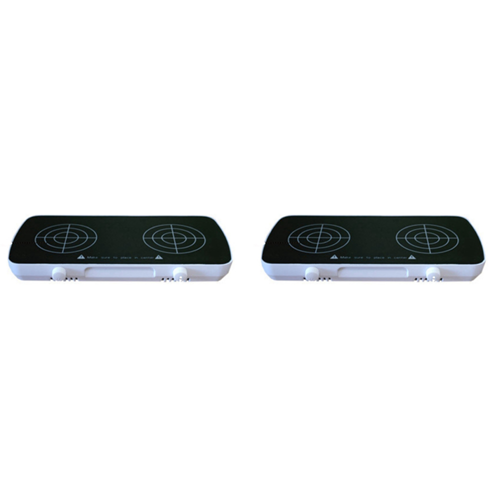 2 Mini Agitatori Magnetici Con Barra Di Agitazione, Miscelatore Da Laboratorio A 2 Pannelli Di Lavoro, 1L + 1L