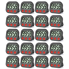 20X Kitchen Timer, Digital Visual Timer Magnetic Clock Stopwatch Count