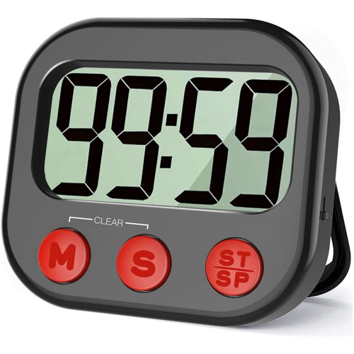 20X Kitchen Timer, Digital Visual Timer Magnetic Clock Stopwatch Count 2