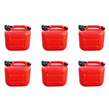 6X 5L Car Tank Can Spare Plastic Petrol Gas Container Anti-Static Carr