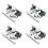 4Pcs Spring Loaded Door Easy Lock Stop Catch Release Clamp Double Roll 1