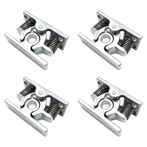 4Pcs Spring Loaded Door Easy Lock Stop Catch Release Clamp Double Roll