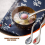24 Pieces Asian Retro Chinese Ceramic Rice Spoons Curved Handle Ramen 5
