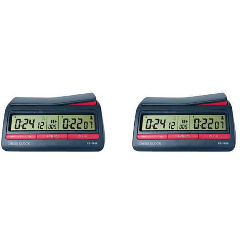2X Professionelle Erweiterte Schach Digital Timer Uhr Count Up Down Board