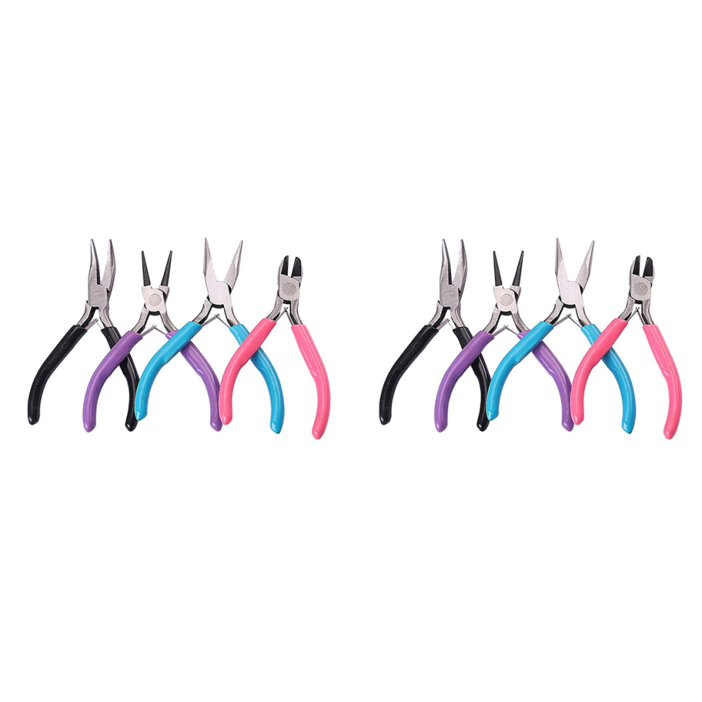 Kit Di 8 Strumenti Per La Creazione Di Pinze Per Gioielli Per L'avvolgimento Di Fili E La Fornitura Di Orecchini