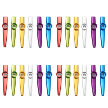 Set of 24 Colors Metal Kazoo Musical Instruments Good Companion for A