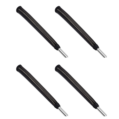 Lot de 4 poignées de golf en cuir véritable faites à la main, standard