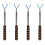 4X Disc Golf Retriever Grabber 10 πόδια φορητό τηλεσκοπικό μπαστούνι με 2