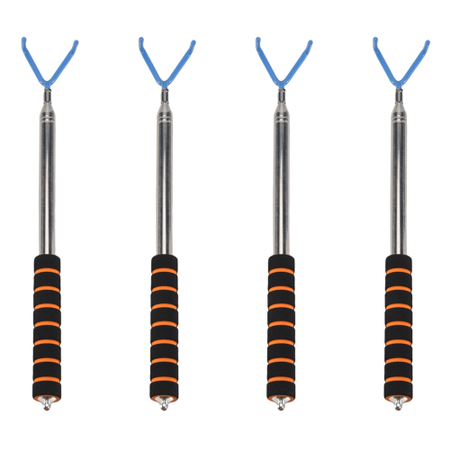 4X Disc Golf Retriever Grabber 10 πόδια φορητό τηλεσκοπικό μπαστούνι με 1