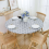 3X Round Tablecloth with Elastic Edge Waterproof Oil Proof PVC Table C 6