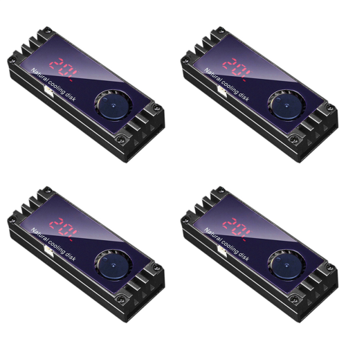 Ψύκτρα SSD 4X M2 Ψηφιακή οθόνη OLED θερμοκρασίας M.2 2280 NV 1