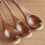 Small Wooden Spoons, 24Pcs Teaspoon for Cooking Condiments Spoon, Mini 4