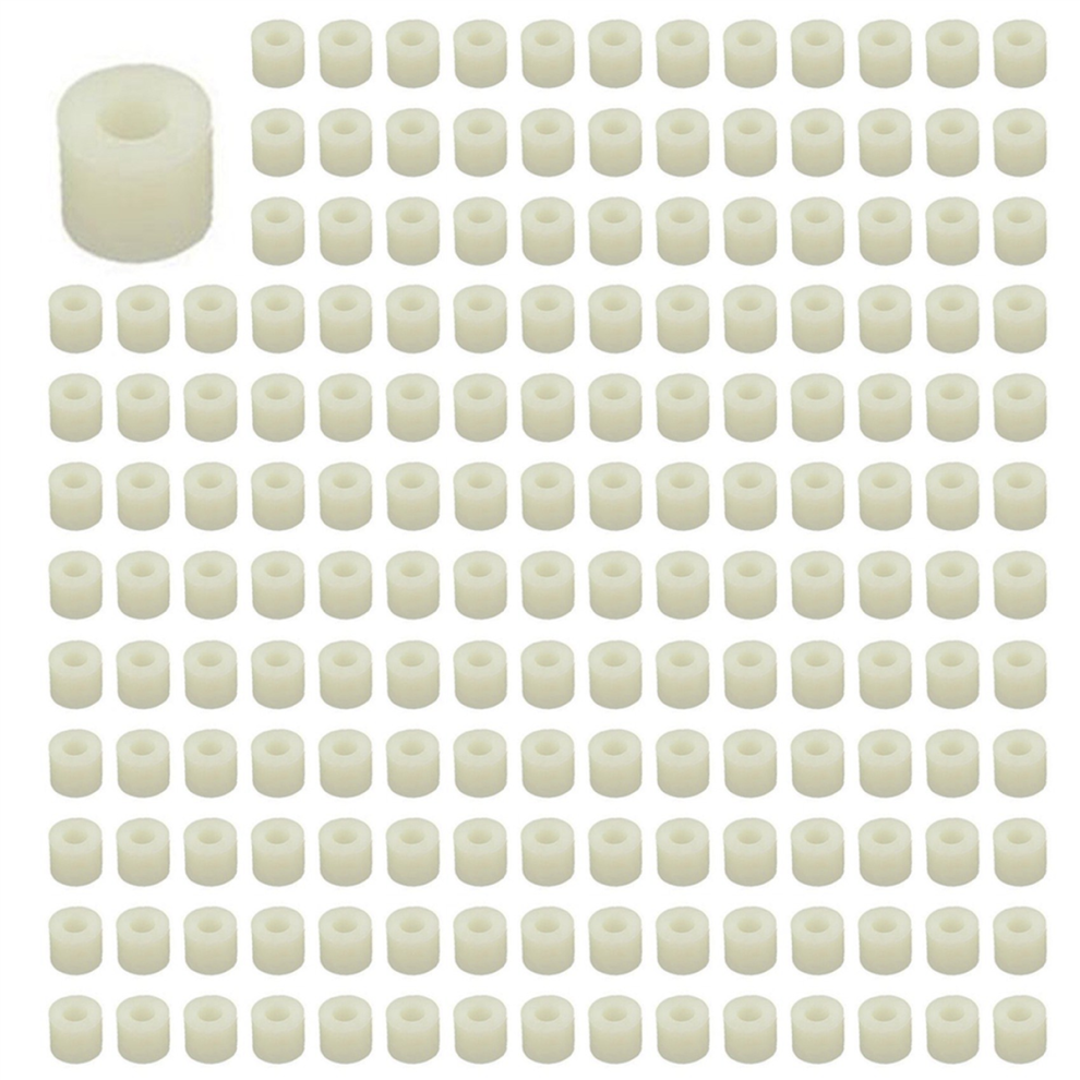 Plastic Cylinder Spacer Washer 7Mm X 3.2Mm 6Mm 500 Pcs 4854049518400