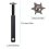 2X Golf Hex Clearing Tool Groove Sharpener mit 6 Schneider für optimale 5