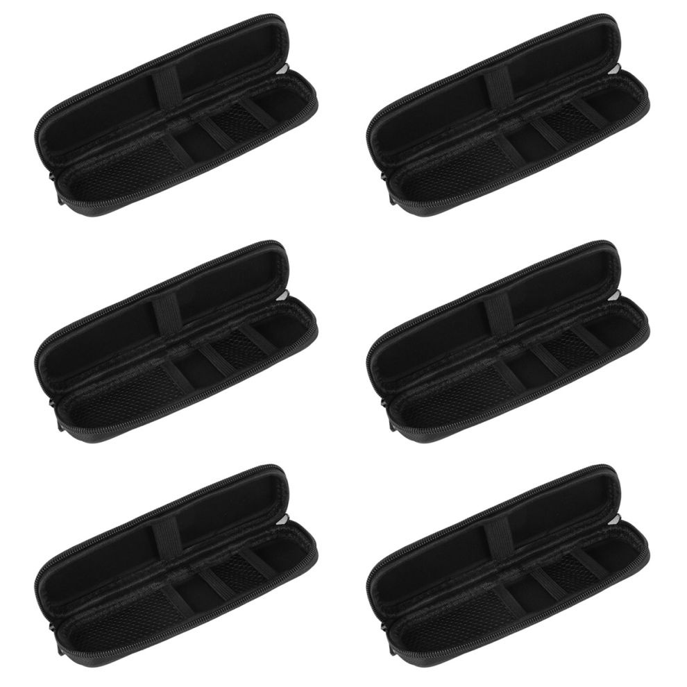 Custodia Protettiva Rigida In Eva Nera Per Penne Stilo E Matite, 6 Pezzi