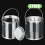 Paint Bucket Clear with Metal Lids and Handle Decorative Plastic Stora 3
