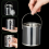 Paint Bucket Clear with Metal Lids and Handle Decorative Plastic Stora 6