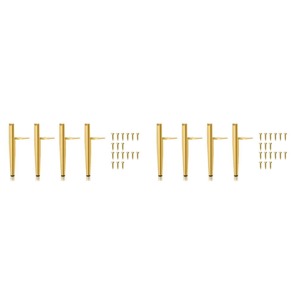 Furniture Feet Height 19.5Cm Gold Metal Table Legs Maximum Load 600 Kg 4854049521134