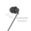 3X Short Cable Unilateral Headset Extension Earpiece in Ear Single Ear 4