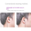 3X Short Cable Unilateral Headset Extension Earpiece in Ear Single Ear 5