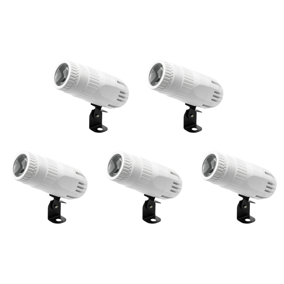 5X Pinspot Light Per Disco Ball 15W Rgbw 4 In 1 Specchio Con Telecomando