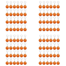 Confezione da 96 portachiavi a forma di pallone da basket, mini portachiavi a forma di palla antistress, portachiavi sportivi