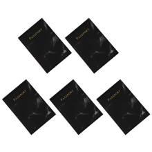 5X Estuche para Pasaporte de Moda para Damas y Hombres con Diseño de Mármol de PU para Documentos de Viaje