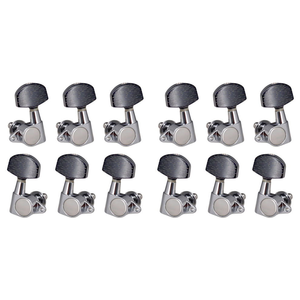 6L6R Chiuso Chitarra Corde Meccaniche Manopole Chiavi F