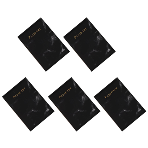 5X Μόδα Γυναικεία Ανδρική Θήκη Διαβατηρίου Pu Marble Travel Documents Credit 1