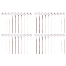 40Pcs Cotton Stems,Fake Flowers, Artificial Floral Stems Faux Farmhous
