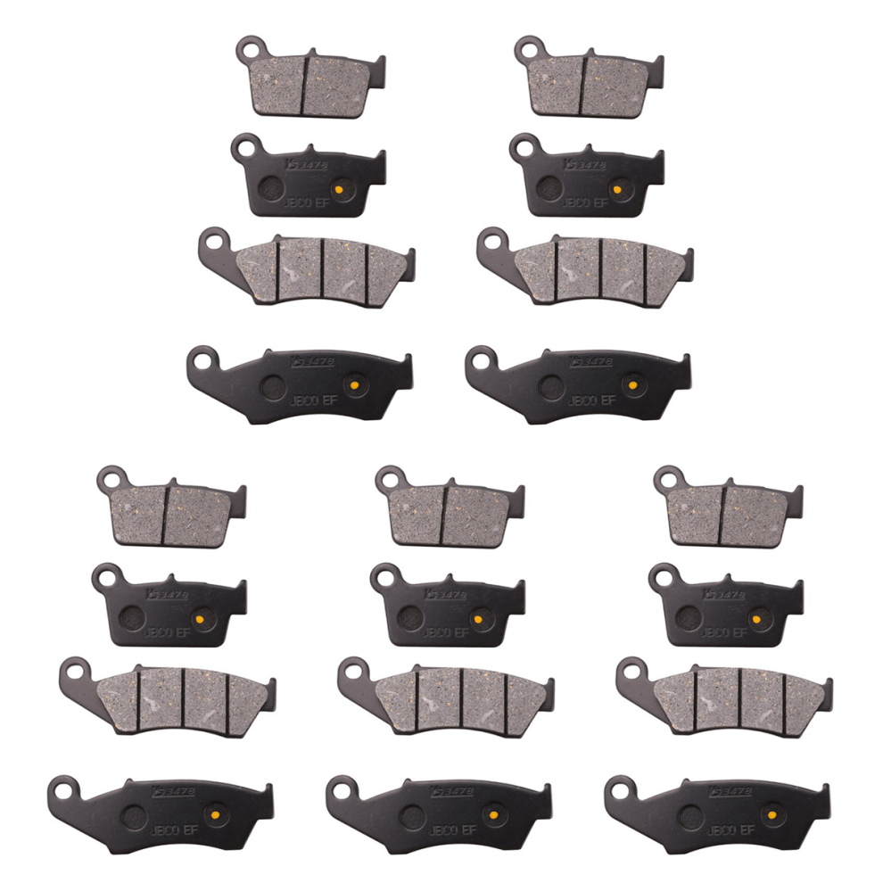10X Motorcycle Front And Rear Brake Pads Disc For Yz125 Yz250 Yz450 Yz Black 4854049523565