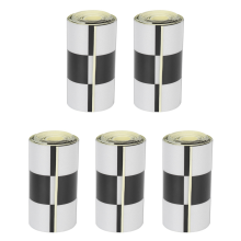 5X 3 Inch Black/White Checkered Decal Tape Car Motorcycle Bike Tank St