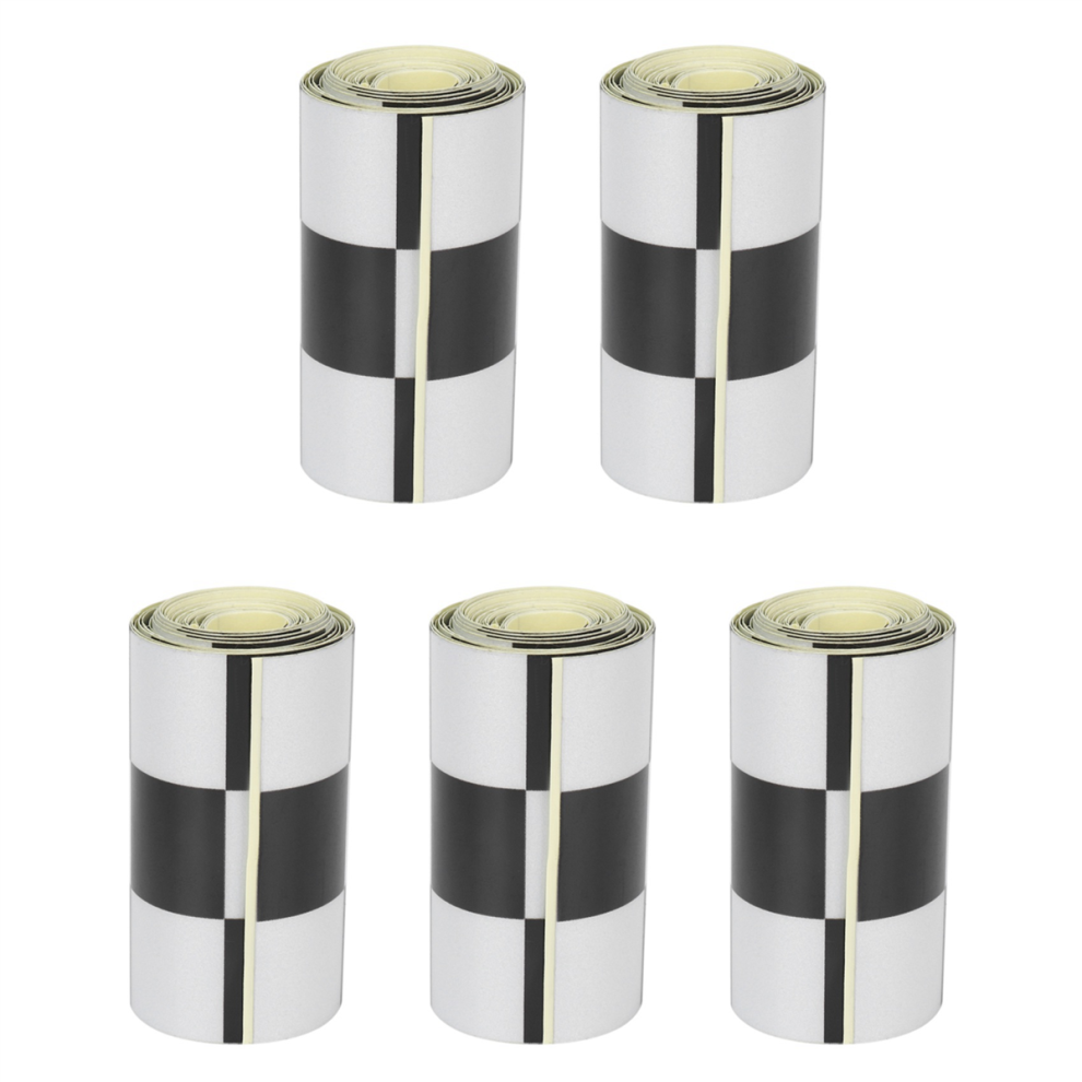 5X 3 Inch Checkered Decal Tape Car Motorcycle Bike Tank St Black/White 4854049522506