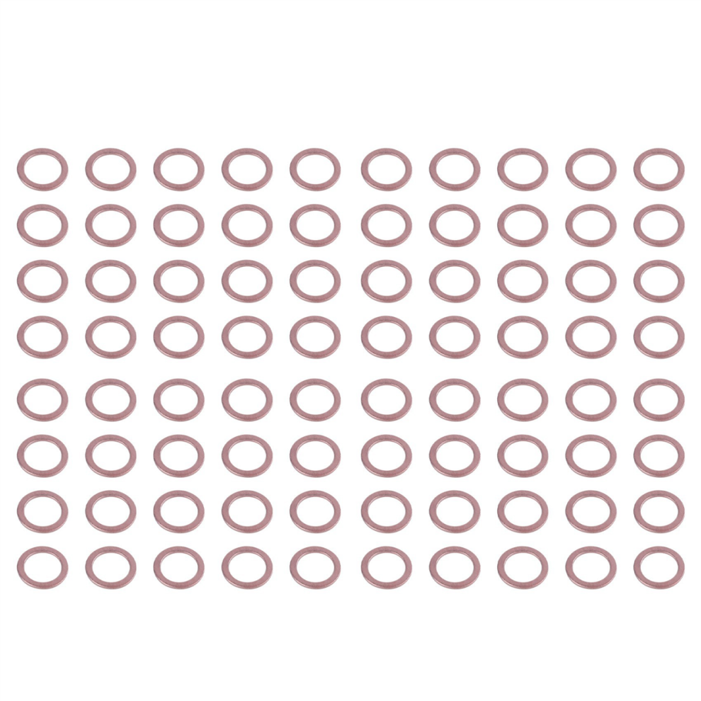 80 Pcs 10Mm X 14Mm 1Mm Copper Washer Seal Spacer 4854049522476