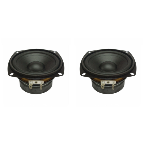 2 τεμάχια 4 ιντσών οδηγός ηχείου ήχου HiFi Ohm 30W τετράγωνο μεσαίων μπάσων Wa