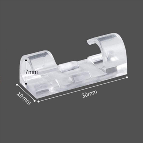 300 τεμάχια κλιπ καλωδίων Tidy Wire Holder με ισχυρά αυτοκόλλητα μαξιλαράκια Pla 2