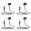 4X Short Cable Unilateral Headset Extension Earpiece in Ear Single Ear 2