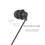 4X Short Cable Unilateral Headset Extension Earpiece in Ear Single Ear 3