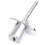 5pcs 19mm Cylinder Head Diameter Silver Tone Metal Drawer Plunger Lock 3