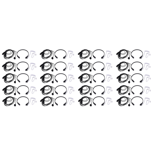 20X Throat Microphone Vibration Headset Earpiece for Two Way Radio Uv-