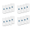 24x Πρίζα τοίχου Cat6 Ethernet 1 θύρας RJ45, θηλυκή σε καλώδιο σύνδεσης 2