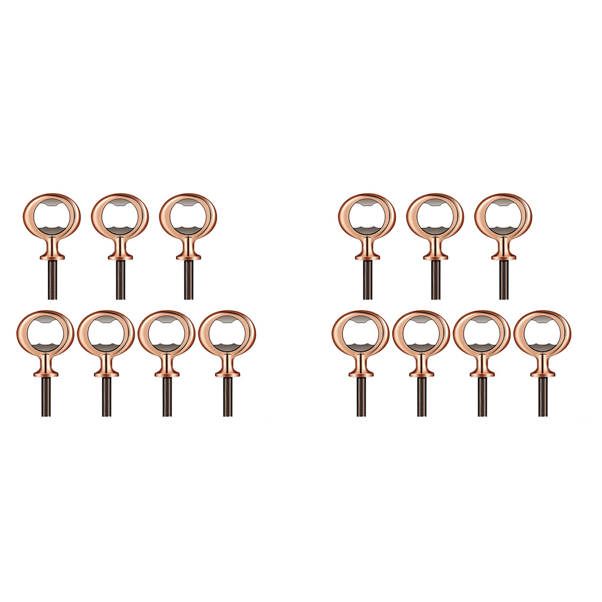 Set 4 Apribottiglie Portachiavi In Acciaio Inox - Piccoli E Pratici Per Birra E Lattine - Colore Blu