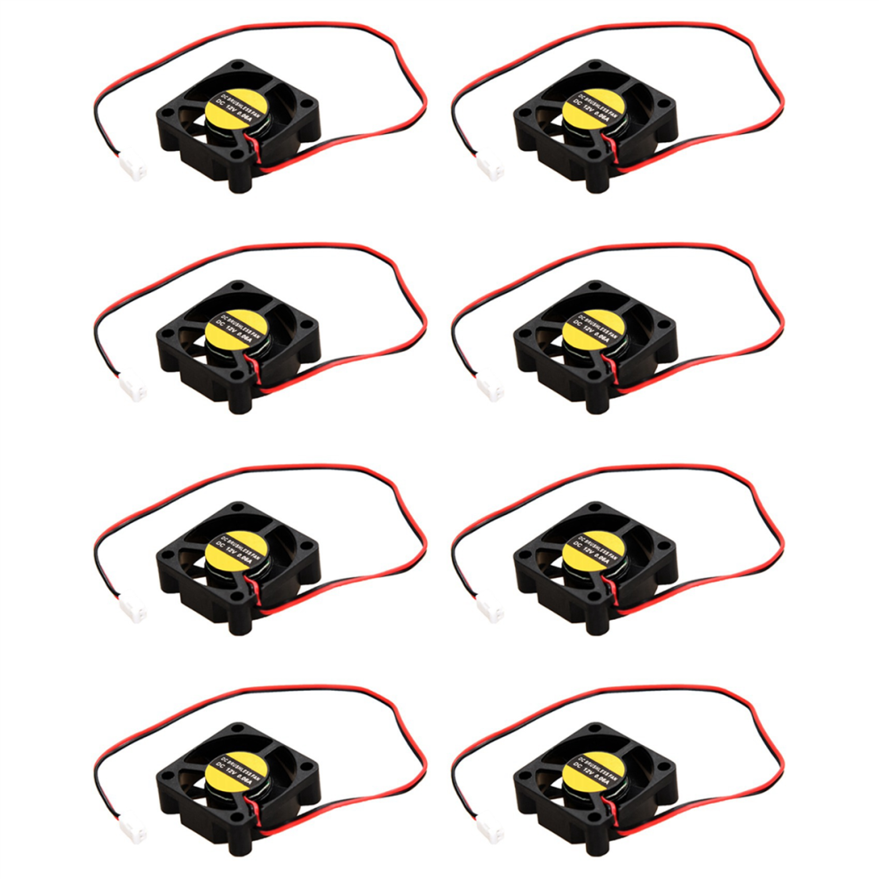 8Pcs 30Mm X 10Mm 3010S 12V 0.06A Brushless Dc Cooling Fan 4854049525453