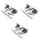 3Pcs Spring Loaded Door Easy Lock Stop Catch Release Clamp Double Roll 1