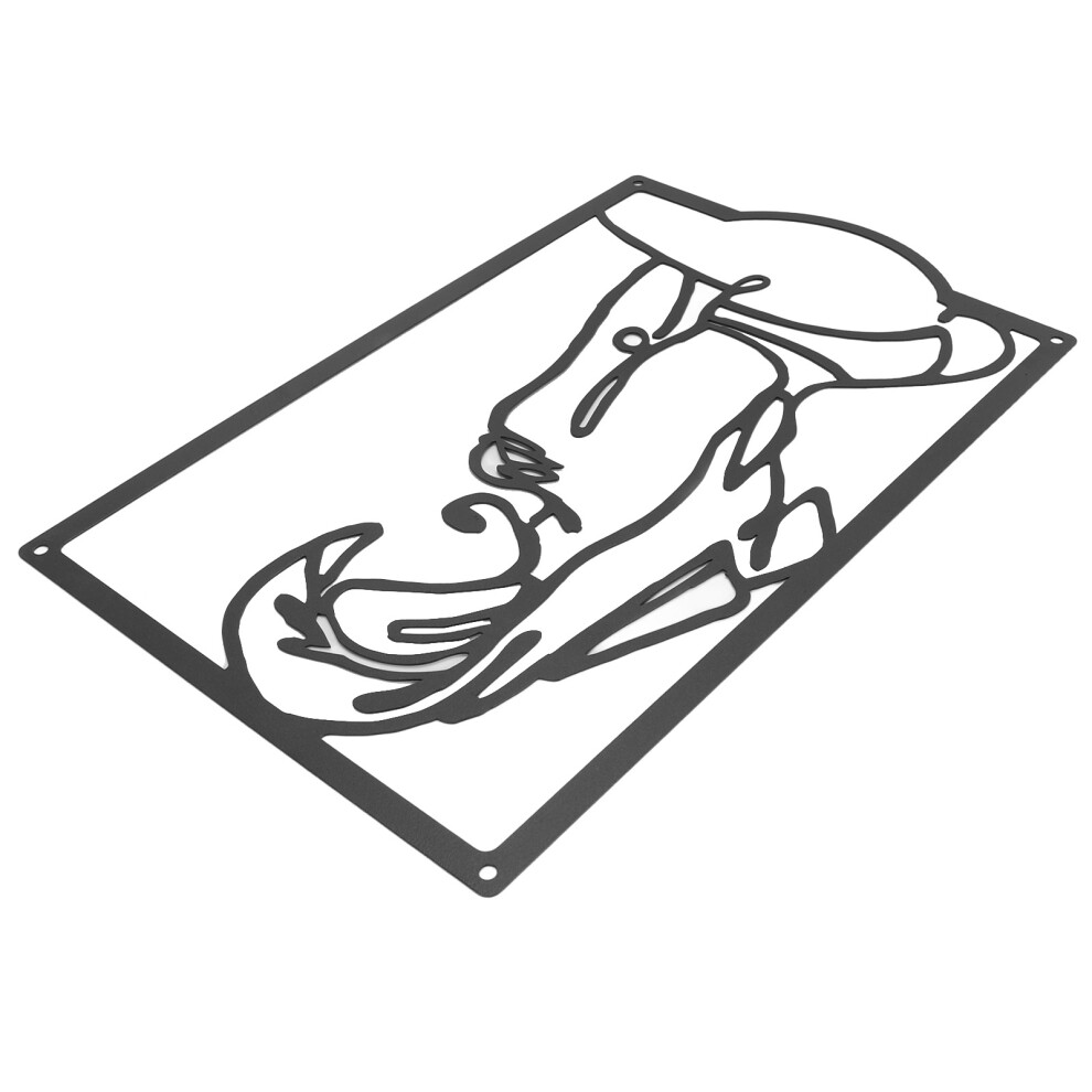 Minimalist Abstract Woman Wall Art Line Drawing, Iron, 33x21.5cm-image-OPC-PJDHWHZ-NEW